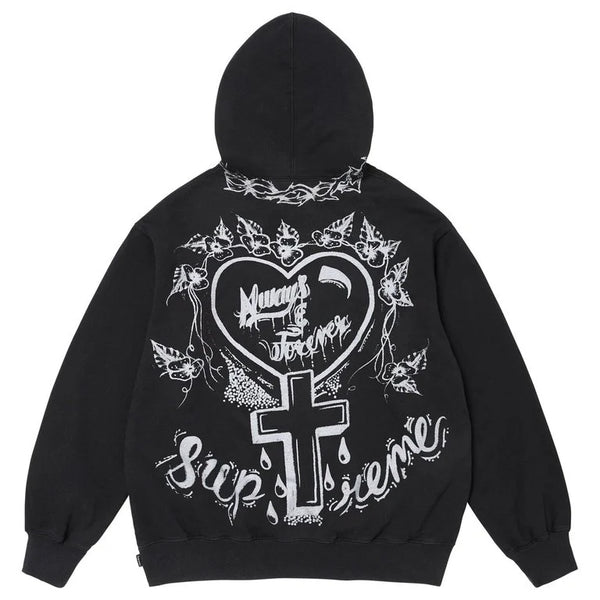 Supreme Forever Hooded Sweatshirt Brushed-back fleece