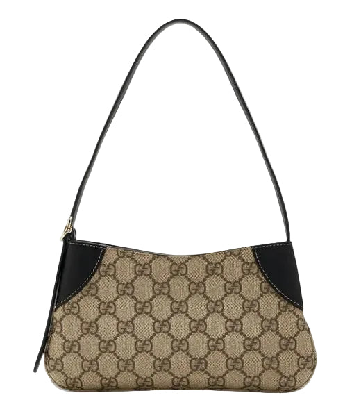 Gucci Small GG Emblem Monogram Leather Shoulder Bag (Brandnew)