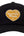 Human Made 6Panel Twill Cap Dry Alls Heart Black