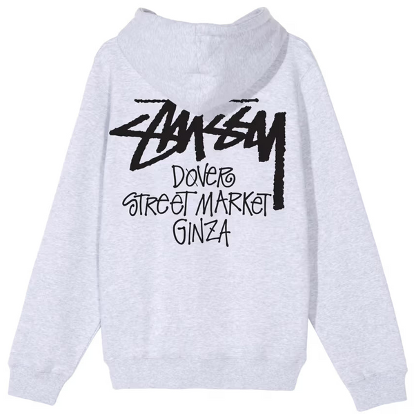 Stussy Stock DSM Ginza Zip Hoodie Ash Heather