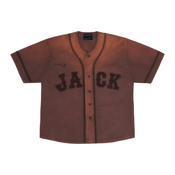 Travis Scott Cactus Jack x Fragment x Nike Tokyo Jack Retro Baseball Jersey Brown