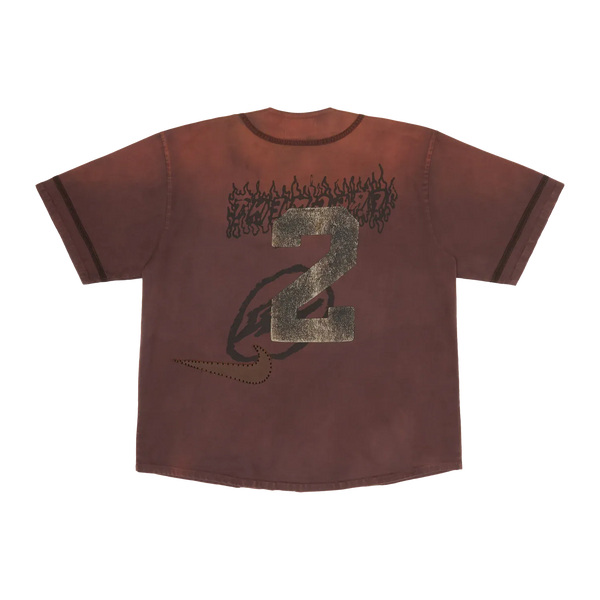 Travis Scott Cactus Jack x Fragment x Nike Tokyo Jack Retro Baseball Jersey Brown