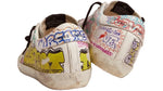 Load image into Gallery viewer, Golden Goose Super-Star Graffiti Sneaker White Silver Black Multicolor (RARE)
