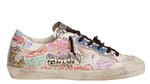Load image into Gallery viewer, Golden Goose Super-Star Graffiti Sneaker White Silver Black Multicolor (RARE)
