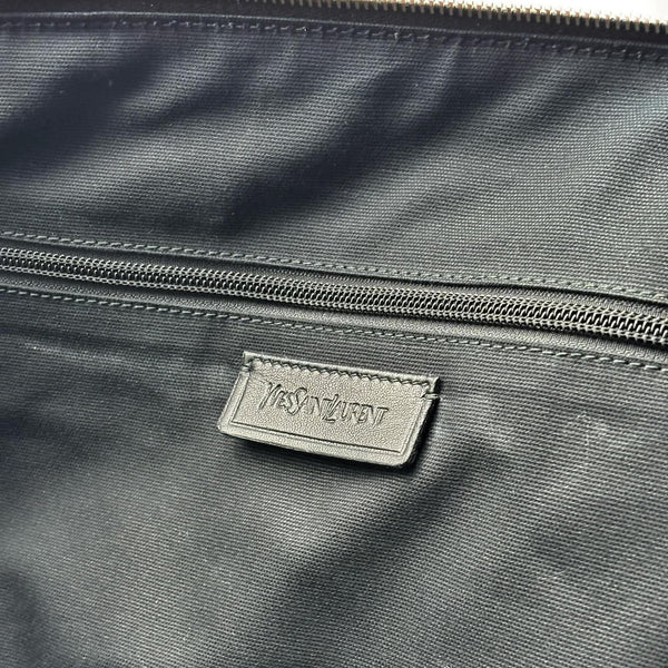 Saint Laurent Green Leather Sac Hamptons Weekender Bag (Pre-owned) 4J8C2RV