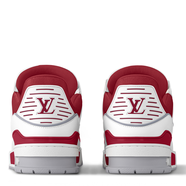 Louis Vuitton Trainer Sneaker Red White Colormania