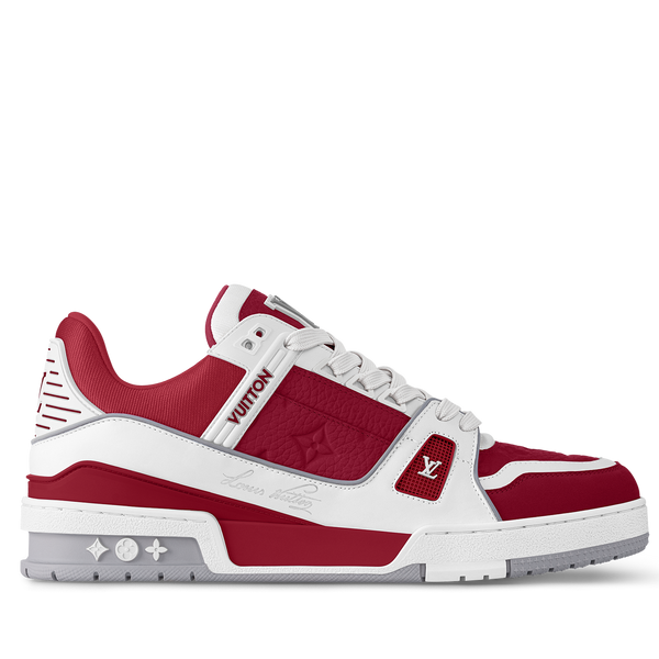 Louis Vuitton Trainer Sneaker Red White Colormania