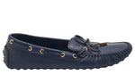 Load image into Gallery viewer, Louis Vuitton Blue Epi Leather Bow Gloria Slip On Loafers
