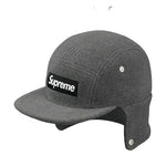 Load image into Gallery viewer, Supreme Polartec Fleece Earflap Camp Cap Grey
