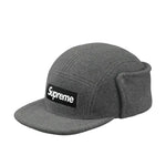 Load image into Gallery viewer, Supreme Polartec Fleece Earflap Camp Cap Grey
