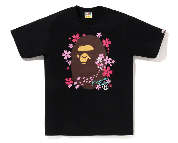 Bape Sakura Ape Head Tee Black