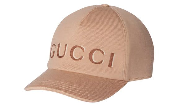 Gucci Embroidered Wool Baseball Hat Beige