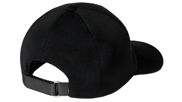 Gucci Embroidered Wool Baseball Hat Black