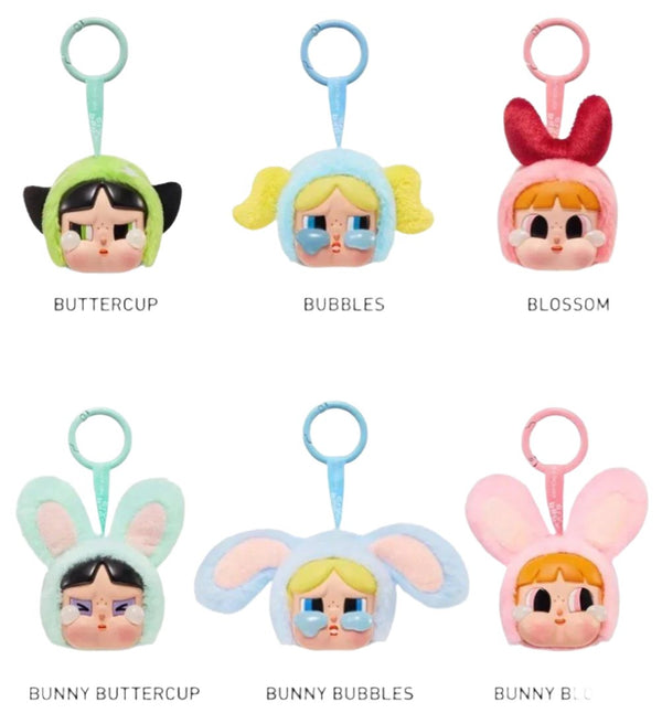 Pop Mart CryBaby x Powerpuff Girls Series Vinyl Face Plush Sealed Case Blind Boxes (Sold per piece)