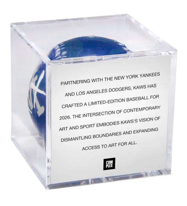 Kaws x Los Angeles Dodgers Rawlings Baseball with Display Cube