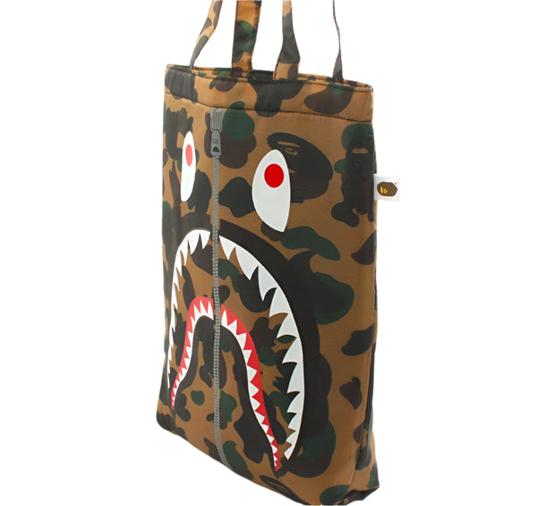 A Bathing ape Aape 2015 Spring Collection Shark Cushion Camo Tote Bag