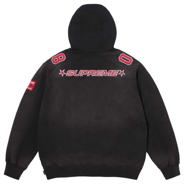 Supreme Football Jersey Hooded Sweatshirt Black
