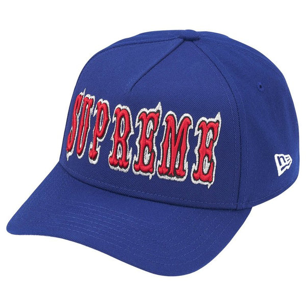 Supreme Gothic Outline Adjustable New Era 9Forty  A Frame Cap Royal