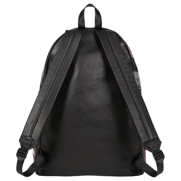 Supreme Guns Embroidered Leather Backpack Black