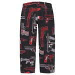 Load image into Gallery viewer, Supreme Guns Embroidered Loose Fit Jean Washed Black
