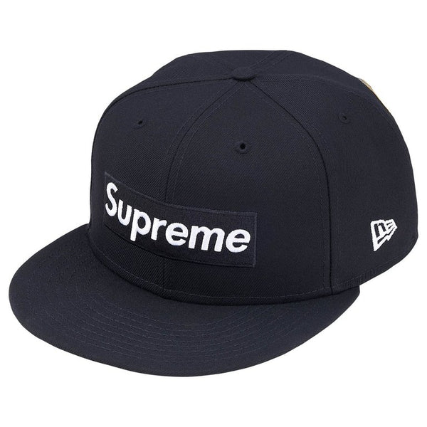Supreme Rings Box Logo New Era 59Fifty Fitted Hat Navy