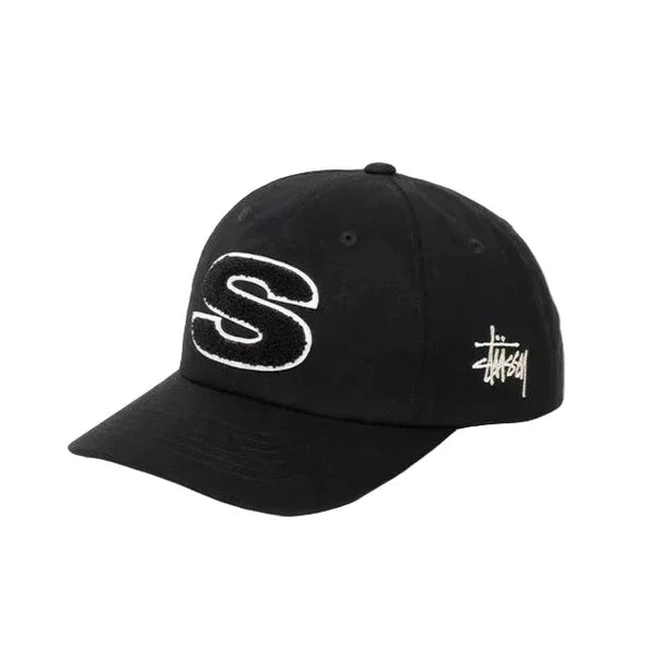Stussy Low Profile Chenille S Snapback Onyx