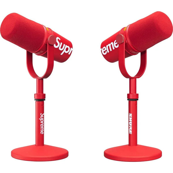 Supreme Shure MV7+ Microphone Red