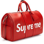 Load image into Gallery viewer, Louis Vuitton x Supreme Keepall Bandouliere Epi 45 Red
