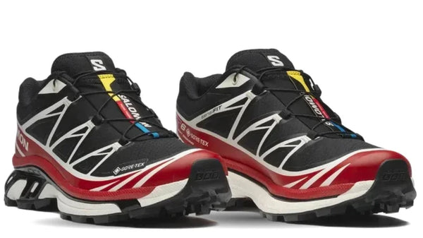 Salomon XT-6 Gore-Tex Black Flame Scarlet
