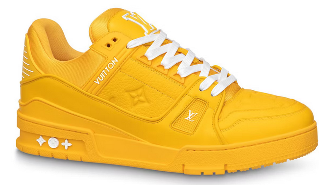 Louis Vuitton Trainer Yellow Embossed Monogram Review 