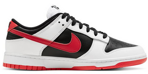 Nike Dunk Low White Black Red