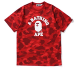 Load image into Gallery viewer, BAPE Color Camo College Tee Red
