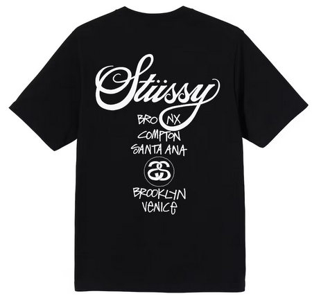 Stussy World Tour T-shirt Black