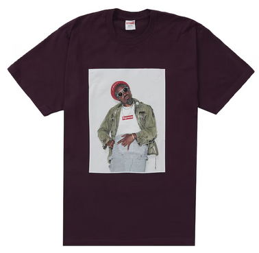 Supreme André 3000 Tee Eggplant