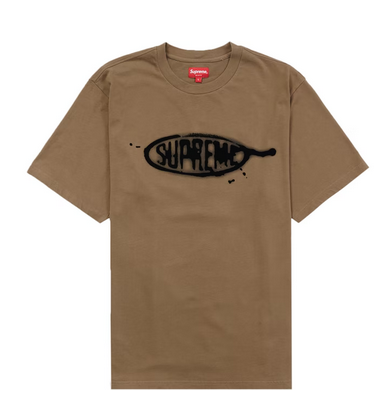 Supreme Ink Blot S/S Top Olive Brown