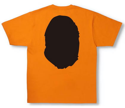 BAPE Bicolor Big Ape Head Tee (SS22) Orange