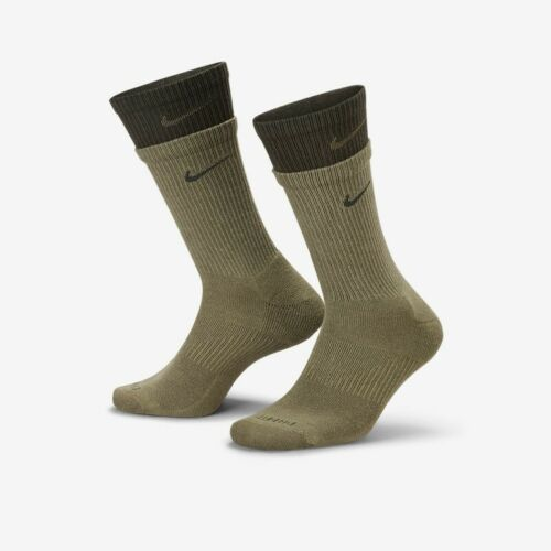 Nike Everyday Plus Cushioned Training Crew socks Khaki Olive