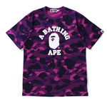 Load image into Gallery viewer, BAPE Color Camo College Tee Purple
