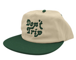 Load image into Gallery viewer, Don&#39;t Trip Two Tone Snapback Hat (Hunter)

