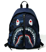 Load image into Gallery viewer, BAPE Color Camo Shark Day Backpack Navy
