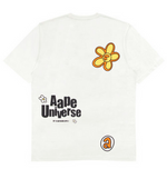 Load image into Gallery viewer, AAPE Moonface graphic cotton tee WHITE
