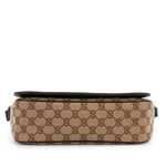 Load image into Gallery viewer, Gucci Beige GG Canvas Small Crossbody Messenger Bag Silver Hardware

