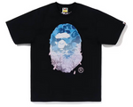 Load image into Gallery viewer, BAPE Sakura Photo Ape Head Tee (SS23) Black
