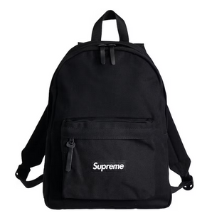 Supreme Logo Canvas Backpack - Black