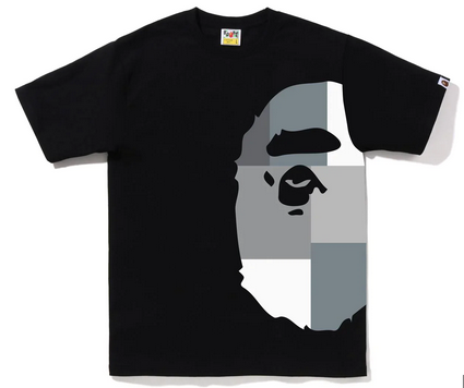 COLOR BLOCK SIDE BIG APE HEAD TEE