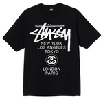 Load image into Gallery viewer, Stussy World Tour T-shirt Black
