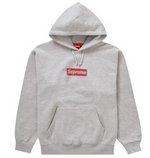 Load image into Gallery viewer, Supreme Inside Out Box Logo Hooded Sweatshirt Heather Grey
