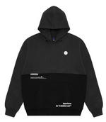 Load image into Gallery viewer, AAPE Moonface patch panelled hoodie
