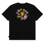 Load image into Gallery viewer, Baby Milo short sleeve Flower Tee Black

