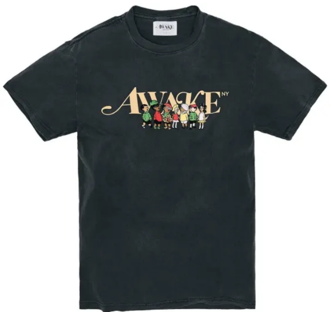 Awake NY La Comunidad Classic Logo T-Shirt - Charcoal